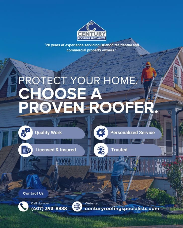 Choose a proven roofer social post