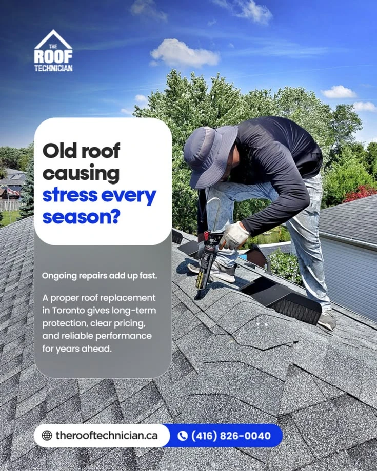 Roof replacement social post
