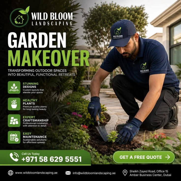 Garden makeover social post